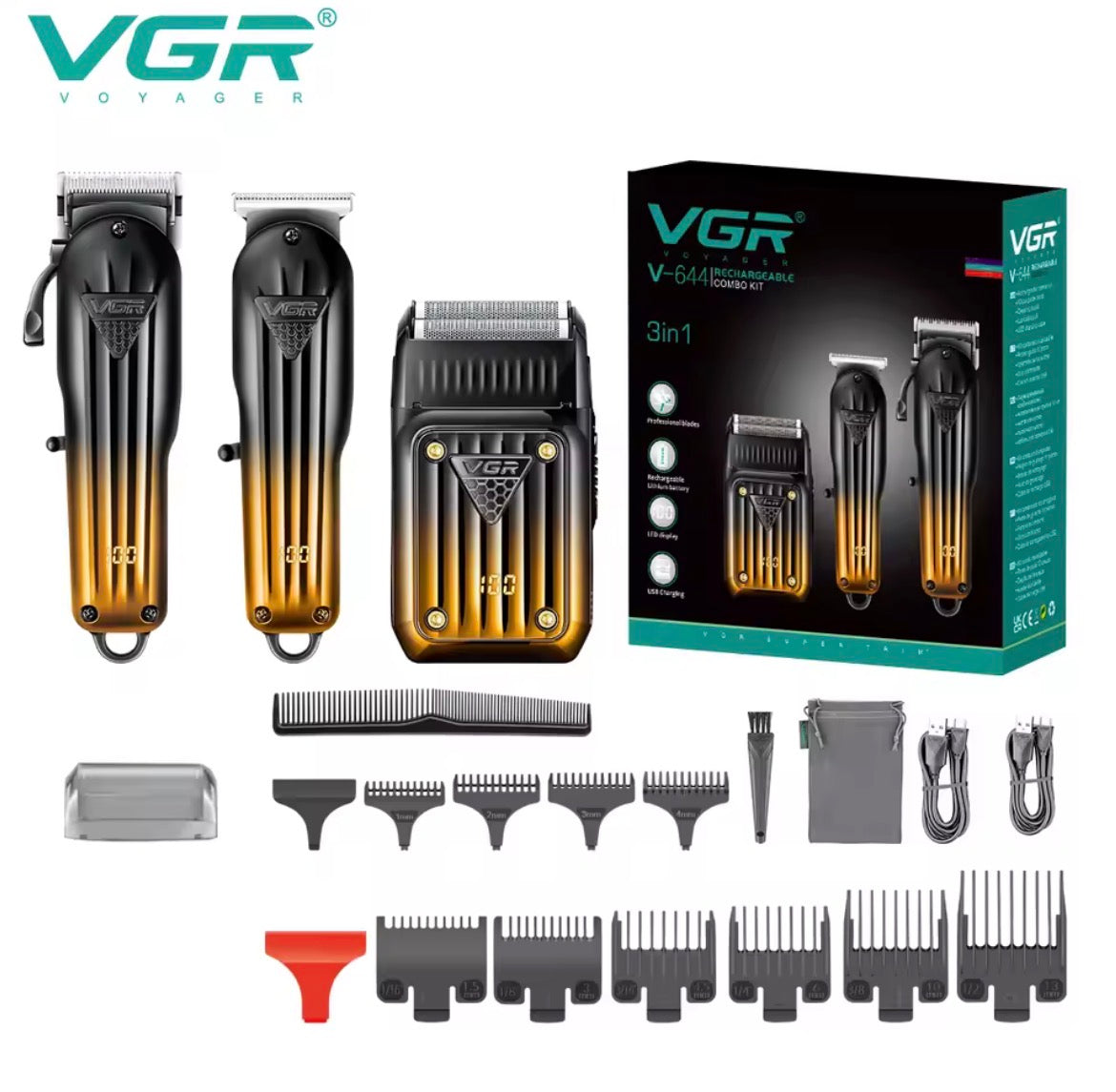 Kit 3-en-1 Pro Barbier